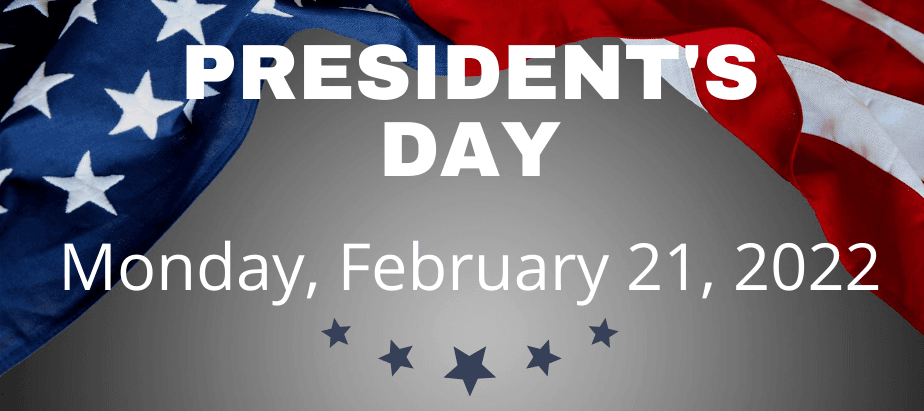 presidents day 2022 header