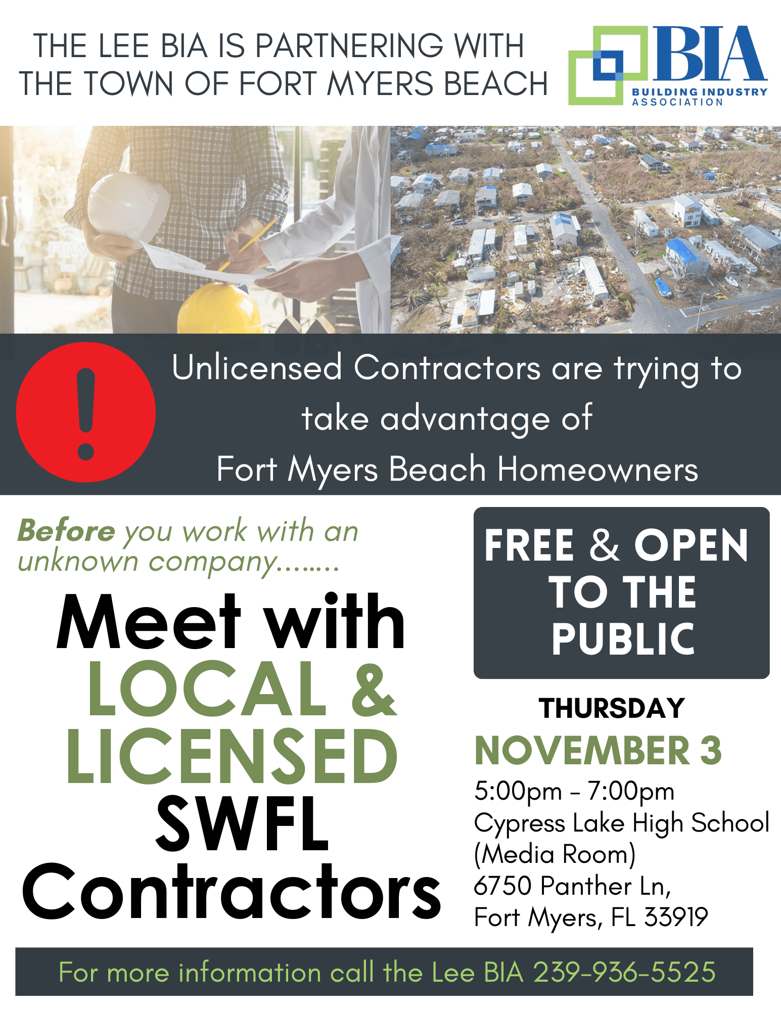 FMB Contractors Event Flyer 