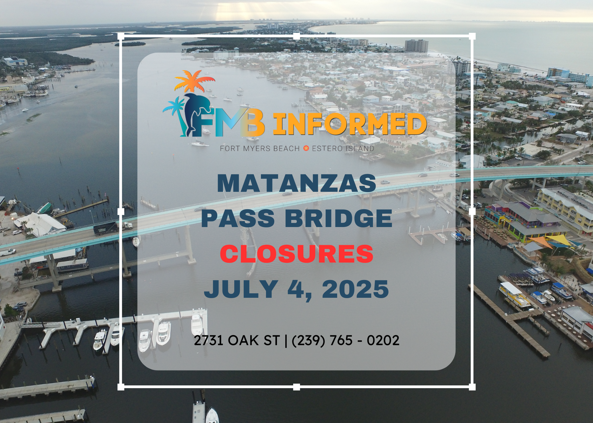 Matanzas Pass Bridge Closures