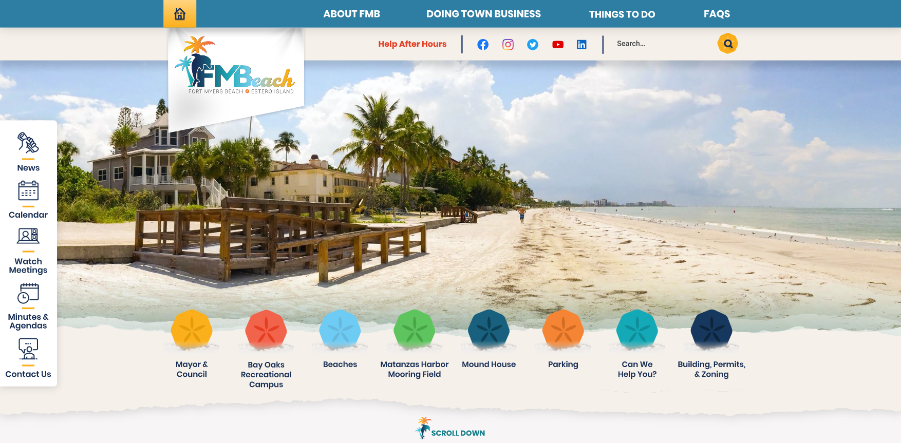 website homepage screenshot