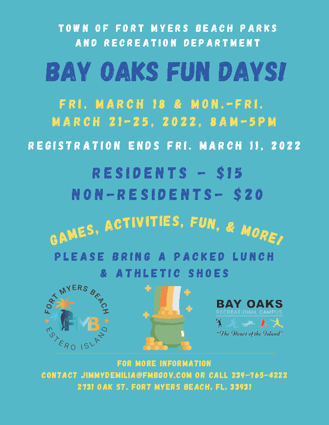 March 18-25 Fun Day Flyer