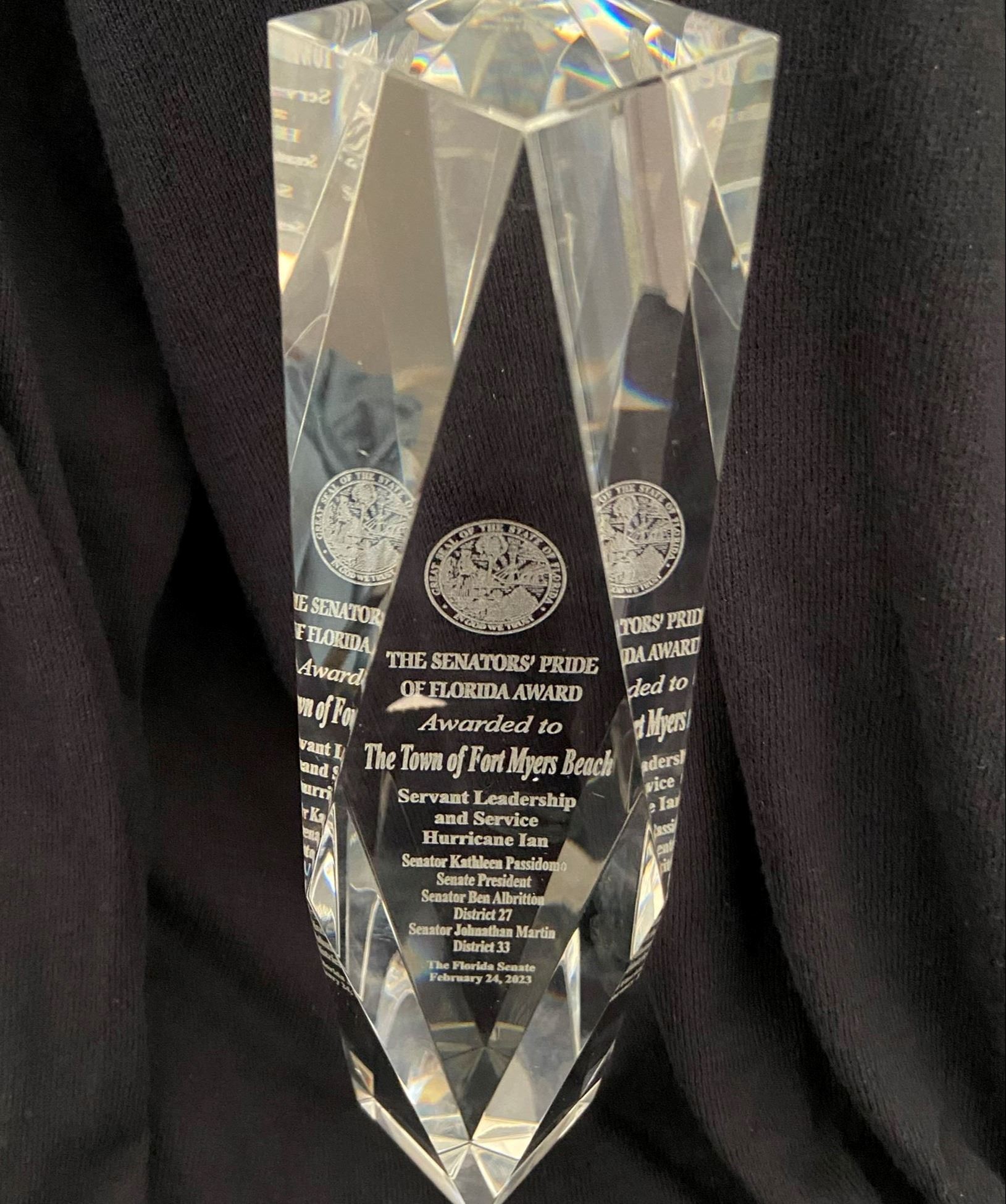 senators pride of Florida Award Feb 2023