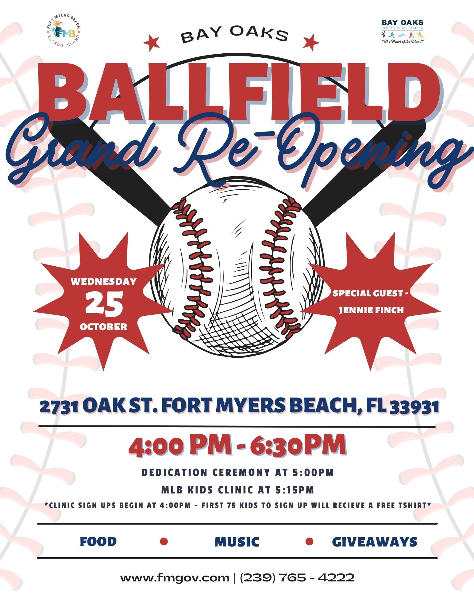 Ballfield Grand Re-Opening 8x11