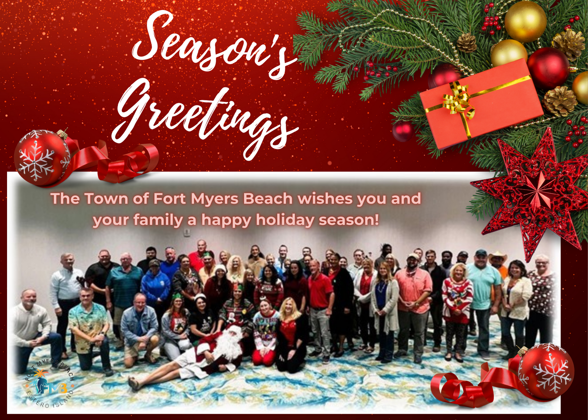 The Town of Fort Myers Beach wishes you and your family a happy holiday season! (3)